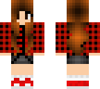 girl red plaid awsome