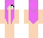 girl skin base with pink hair