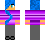 girl with blue hair