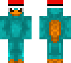 perry the platypus with santa hat