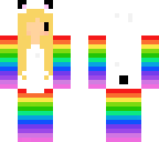 rainbow panda onesie