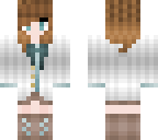 winter brown haired girl