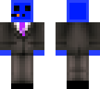 blue slime in suit