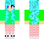 blue winter girl