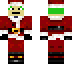 boy with green hair santa