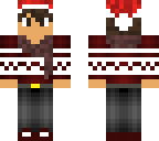 christmas boy with scarf