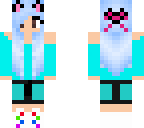cool blue girl