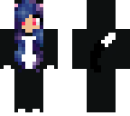 galaxy haired cat onesie