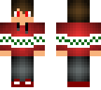 godz of fire in a christmas sweater