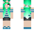 minty haired girl