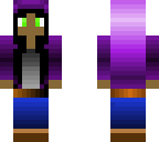 purple hoodie girl