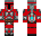 red mandolorian soldier