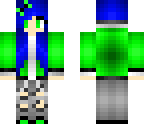techno green and blue