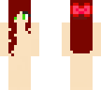 a girl with red hair