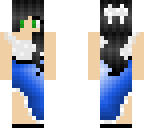 blue and white dress