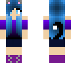 blue cat girl