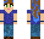 blue cool girl