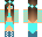 blue girl with dress
