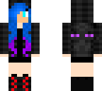 blue haired girl