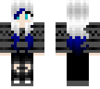blue haired goth girl