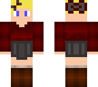 boy in a winter skirt