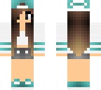 cute cyan tomboy