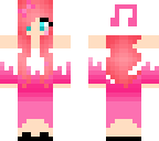 cute pink music girl