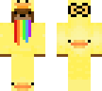 girl bear in onsie vomiting rainbow o-o