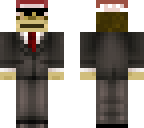 monkey in tuxedo with santa hat