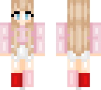 pink and white skirt