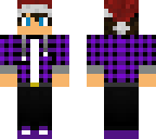 purple winter boy