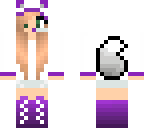 purple wolf gamer girl