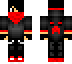red colourful emo boy