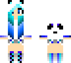 blue panda girl