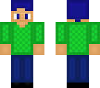 boy with blue hair