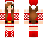 christmas girl with green eyes