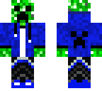 creeper with blue hood