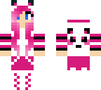 edited pink panda girl