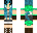 female cat sith blue-green