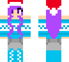 girl with sweater and santa hat