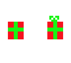 green and red present