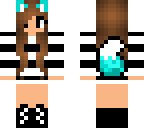 kawaii mint cat gal