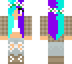 purple and blue girl