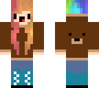 rainbow chibi bear