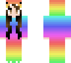 rainbow dino girl and country girl all in one