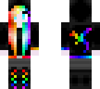 rainbow dragon hoodie girl