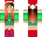 santa girl green eyes