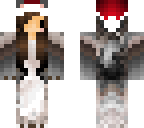 santa wolf chibi