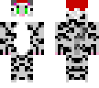 snow leopard with a christmas hat
