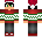 black haired christmas boy